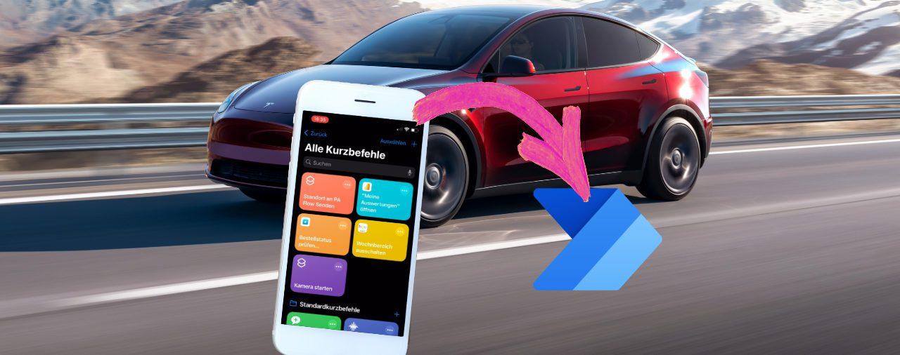 Automatisiertes Fahrtenbuch mit Tesla, iPhone und Power Automate